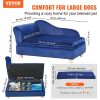 Dog Sofa Couch for Medium-Sized Dogs Soft Velvety 81 lbs Loading Blue