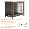 Dog Crate Double Door, Furniture-Style Side Table