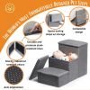 Dog Stairs for High Beds or Couch Foldable With Storage Small Dogs Medium Dogs