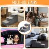 Dog Stairs for High Beds or Couch Foldable With Storage Small Dogs Medium Dogs