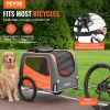 Dog Bike Trailer, Supports up to 66 lbs, Bicycle Carrier, Folding Frame w Universal Bicycle Coupler