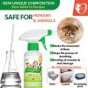 Flea and Tick Home Spray for Dogs Cats Ferret Mosquito Bug Repellent Carpet Flea Killer Pet Pest Control House Flea Treatment Indoor Organic