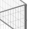 Dog Kennel Silver 172.2 ft Steel