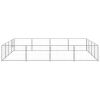 Dog Kennel Silver 172.2 ft Steel