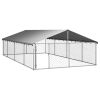 Dog Kennel with Roof 236.2"x118.1"x59.1"