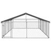 Dog Kennel with Roof 236.2"x118.1"x59.1"