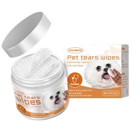 Yegbong Pet Wet Wipes Cleaning Dogs And Cats Tear Stain Removal Eye Cleaning Eye Wipes Eye Dirt Removal Cotton Pads (Option 1: 1pcs)