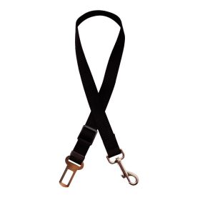 Dog Seat Belt Vehicle Lead Clip Safety Belt (Option 1: Black)