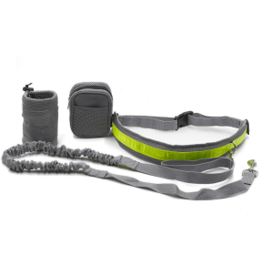 Dog Leash Adjustable Hands Free (Option 1: Gray, Option 2: Q1set)