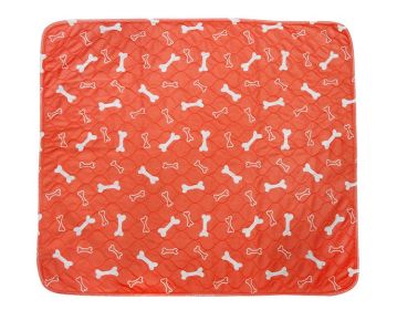 Dog Pad Three-layer Waterproof Absorbent Pad (Option 1: Orange, Option 2: L)