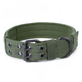 Dog Leash Collar Nylon Anti-grind (Option 1: Green, Option 2: L)