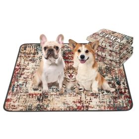 Potty Pads Washable, 2 Pack R36x41 Absorbent Leakproof Non-Slip (Option 1: Tie Dye Red)