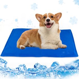 Dog Cooling Mat, Pet Cooling Mat for Dogs and Cats, Pressure Activated Dog Cooling Pad, No Water or Refrigeration Needed, Non-Toxic Gel (Option 1: 50x65cm)