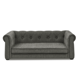 Dog Bed Elegant Rectangular For Medium And Large Dogs (Option 1: Dark gray)