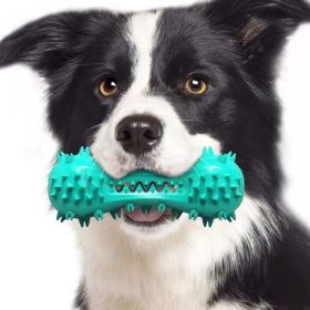 Dog Cleaning Chew Toys For Aggressive Dogs Rubber Molar Stick Dog Oral Teeth (Option 1: Blue)