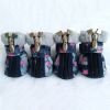 Dog Booties Set, 4 PCS Warm Winter Shoes, Skid-Proof Anti Slip Sole Paw Protector with Zipper Star Design