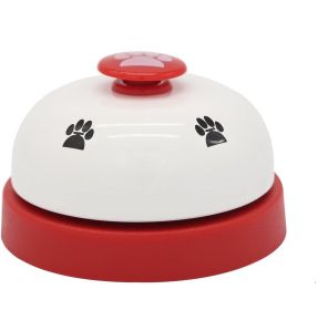 Dog Training Bell, Potty Training, Communication Tool Interactive (Color: Red)
