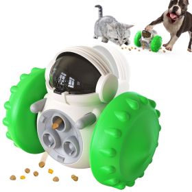 Dog Tumbler Interactive Toys Increases Pet IQ Slow Feeder Swing Training Food Dispenser (Ships From: China, Color: Green)