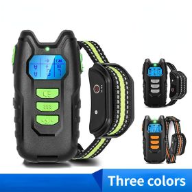 Dog Training Collar with Remote; 3 Modes, Waterproof Bark Collar (Color: D101-1 grey)