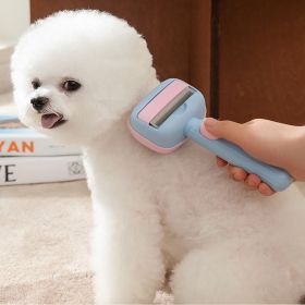 Dog Grooming Deshedding Brush for Large Dogs, Dematting Comb Reduces Shedding (Color: Blue)