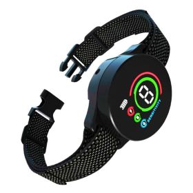 Dog Bark Collar Rechargeable Color Screen Dog Training Device (Type: Training Device, Color: Black)
