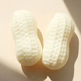Dog Squeaky Toys For Small Med Bite Resistant Rubber Peanut Clean Tooth Chew Toy (Num: 2Pcs)