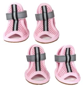 Pet Sandals Shoes Sporty-Supportive Mesh - Set Of 4 (size: large)