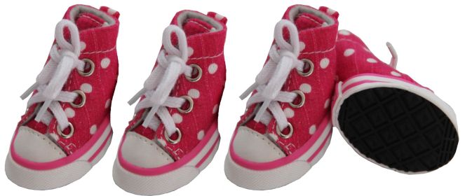 Dog  Sneaker Shoes Canvas Casual Grip Set Of 4 (size: large)