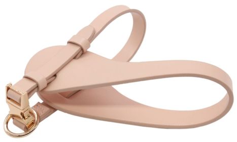 Dog Harness - Pet Life 'Ever-Craft' Boutique Series Adjustable Leather (Color: Pink, size: medium)