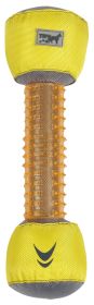 Dog Toy Pet Life 'Hoist-a-Fetch' Durable Nylon and Rubber Floating Dental Fetch (Color: Orange / Yellow)