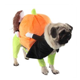 Dog Costume Pet Life 'Pumpkin Mon' Halloween (Color: Orange, size: X-Large)