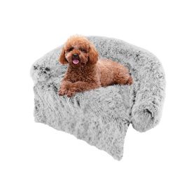 Dog Couch Bed Plush Calming (Color: Style A, size: S)