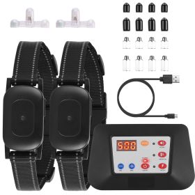 Dog Training Collar Wireless Fence, 990FT Radius, Waterproof (Type: DogFence(With2Collars))