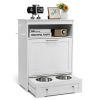 Dog Feeding Station with Stainless Steel Bowls