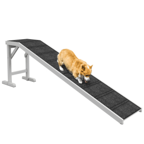 Dog Ramp For Bed, With Non-slip Carpet And Top Platform (Option 1: Wooden ramps)
