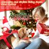 Pet Christmas Costumes Red Winter Coat for Dog Riding Santa Claus New Year Outfit