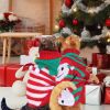 Dog Sweater Christmas Clothes Snowman Stripes Costume Holiday Sweater for Small Medium Dogs