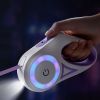 Dog Leash Streamer Led Lights Automatic Extending Nylon Leash Leads Premium Durable