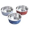Dog Bowl, Stainless Steel Pet Feeding Bowl, Durable Non-Skid Insulated Heavy Duty With Rubber Bottom For Medium Large Dogs
