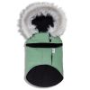 Dog Coat Parka  Touchdog 'Eskimo-Swag' Duck-Down