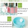 Dog Bowl; Removable Stainless Steel Hanging Bowl Food & Water Feeder Cup