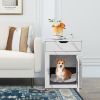 Dog House with Drawer and Wired Wireless Charging Station