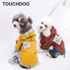 Dog Raincoat Touchdog 'Cloudburst' Waterproof Reversible