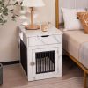 Dog House with Drawer and Wired Wireless Charging Station