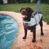 Dog Life Jacket Shark; Life Vest with Rescue Handle for Small Medium and Large Dogs; Safety Swimsuit Preserver for Swimming Pool Beach
