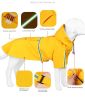 Dog Raincoat large and small cloak type reflective strip windproof rainproof hooded