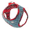 Dog Harness Step-In Denim - Red Plaid