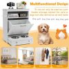 Dog Feeding Station with Stainless Steel Bowls
