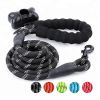 Dog Leash with Zipper Pouch;  Comfortable Padded Handle and Highly Reflective