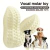 Dog Squeaky Toys For Small Med Bite Resistant Rubber Peanut Clean Tooth Chew Toy